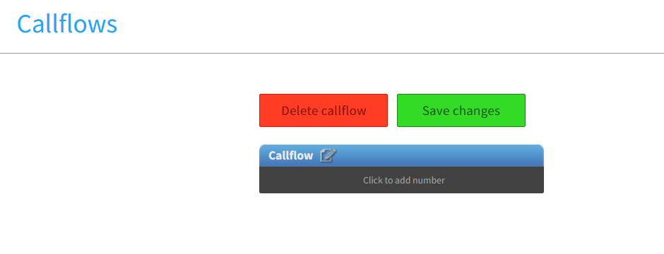 Callflows - Add a CF